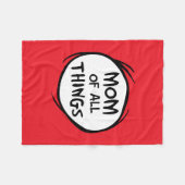 Dr. Seuss Ding Eins Ding Zwei - Mutter aller Dinge Fleecedecke (Vorderseite (Horizontal))