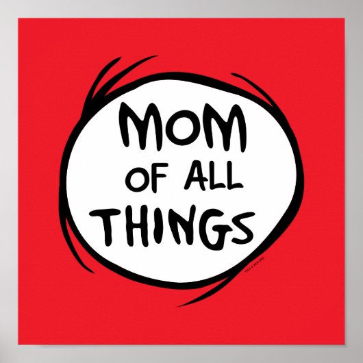 Dr. Seuss Ding Eins Ding Zwei - Mutter aller Dinge Poster (Vorne)