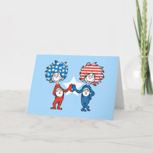 Dr. Seuss   Ding Eins Ding Zwei Patriotische Grafi Karte