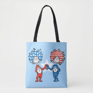 Dr. Seuss Ding Eins Ding Zwei Patriotische Grafi Tasche