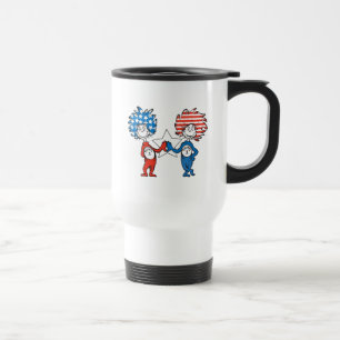 Dr. Seuss Ding Eins Ding Zwei Patriotisches Graf Reisebecher