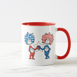 Dr. Seuss Ding Eins Ding Zwei Patriotisches Graf Tasse