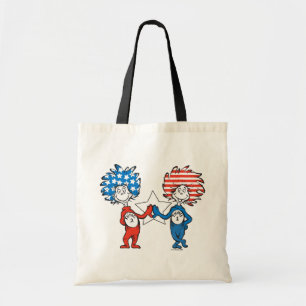 Dr. Seuss Ding Eins Ding Zwei Patriotisches Graf Tragetasche