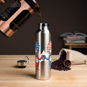 Dr. Seuss Ding Eins Ding Zwei Patriotisches Graf Trinkflasche