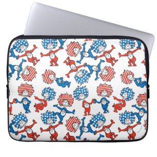 Dr. Seuss   Ding Eins Ding Zwei US-Flagge-Muster Laptopschutzhülle