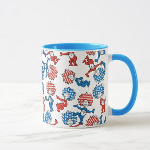 Dr. Seuss   Ding Eins Ding Zwei US-Flagge-Muster Tasse