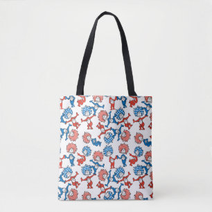 Dr. Seuss Ding Eins Ding Zwei US-Flaggen-Muster Tasche