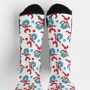 Dr. Seuss Ding Eins Ding Zwei Zwillings-Baby-Par Socken