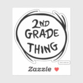 Dr. Seuss | Ding One Ding Two - 2nd Grade Sache Aufkleber (Blatt)