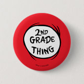 Dr. Seuss | Ding One Ding Two - 2nd Grade Sache Button (Vorderseite)
