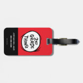 Dr. Seuss | Ding One Ding Two - 2nd Grade Sache Gepäckanhänger (Rückseite horizontal)