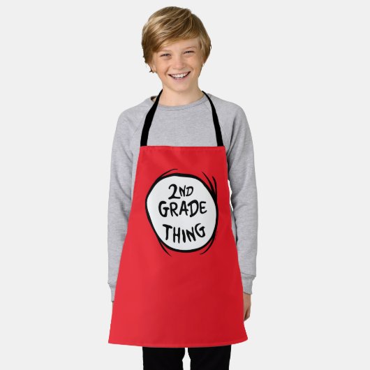 Dr. Seuss | Ding One Ding Two - 2nd Grade Sache Schürze (Getragen)