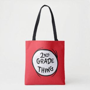 Dr. Seuss Ding One Ding Two - 2nd Grade Sache Tasche