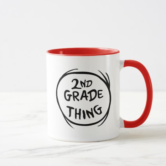 Dr. Seuss | Ding One Ding Two - 2nd Grade Sache Tasse (Rechts)
