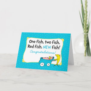 Dr. Seuss   Ein Fisch - Herzlichen Glückwunsch zum Karte
