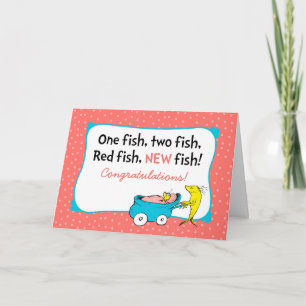 Dr. Seuss   Ein Fisch - Herzlichen Glückwunsch zum Karte
