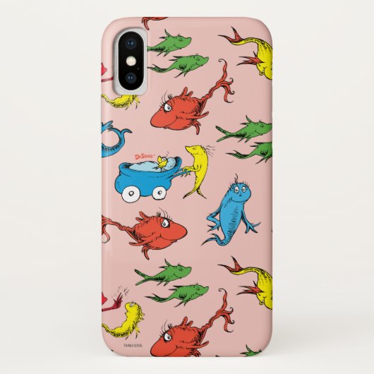 Dr. Seuss | Ein Fisch mit zwei Fischmustern Case-Mate iPhone Hülle (Rückseite)