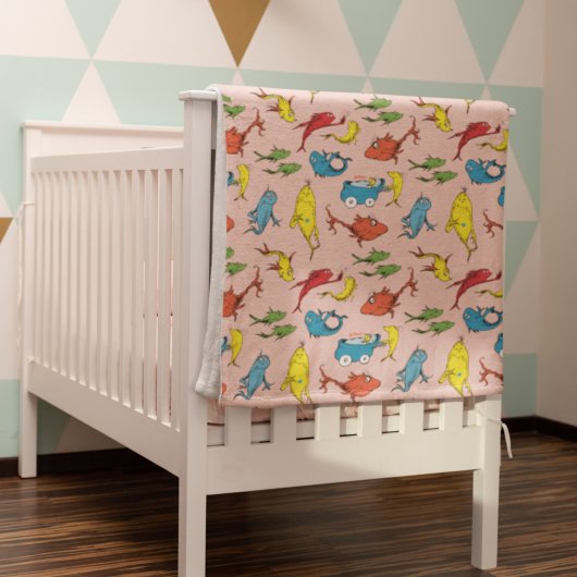 Dr. Seuss | Ein Fisch mit zwei Fischmustern Fleecedecke