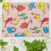 Dr. Seuss | Ein Fisch mit zwei Fischmustern Geschirrtuch (Gefaltet)