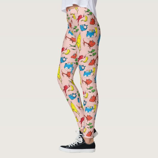 Dr. Seuss | Ein Fisch mit zwei Fischmustern Leggings (Links)