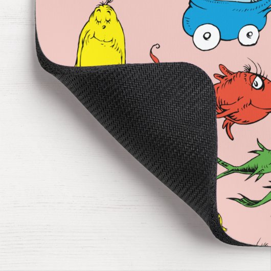 Dr. Seuss | Ein Fisch mit zwei Fischmustern Mousepad (Ecke)