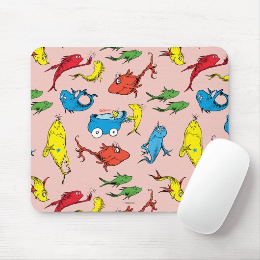 Dr. Seuss | Ein Fisch mit zwei Fischmustern Mousepad (Mit Mouse)