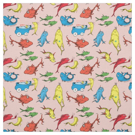 Dr. Seuss | Ein Fisch mit zwei Fischmustern Stoff (Muster)