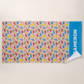 Dr. Seuss | Ein Fisch mit zwei Fischmustern Strandtuch (Vorderseite)