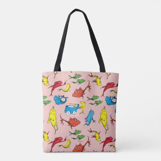 Dr. Seuss | Ein Fisch mit zwei Fischmustern Tasche (Rückseite)