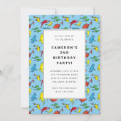 Dr. Seuss - Ein Fisch, zwei Fische | KINDERGEBURTS Einladung (Vorderseite)