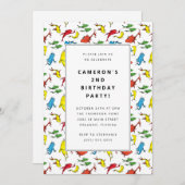 Dr. Seuss - Ein Fisch, zwei Fische | KINDERGEBURTS Einladung (Vorne/Hinten)