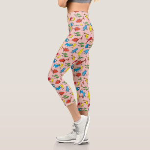 Dr. Seuss Ein Fisch Zwei Fische Muster Capri Leggings