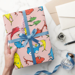 Dr. Seuss Ein Fisch, zwei Fische Muster Geschenkpapier