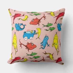 Dr. Seuss   Ein Fisch Zwei Fische Muster Kissen