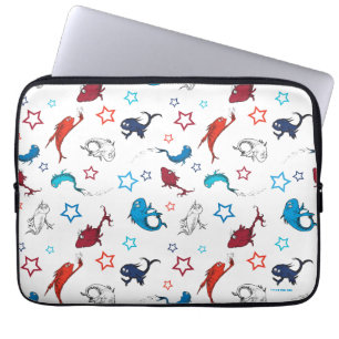 Dr. Seuss Ein Fisch Zwei Fische Sternmuster Laptopschutzhülle