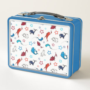 Dr. Seuss   Ein Fisch Zwei Fische Sternmuster Metall Brotdose