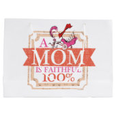 Dr. Seuss | Eine Mama ist zu 100% erschöpft Große Geschenktüte (Rückseite)