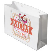 Dr. Seuss | Eine Mama ist zu 100% erschöpft Große Geschenktüte (Rückseite Schrägansicht)