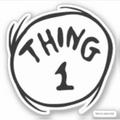 Dr. Seuss | Eins - Eins Aufkleber (Vorderseite)