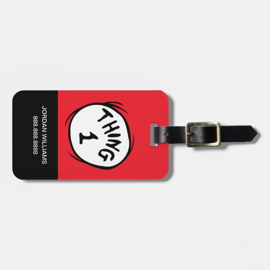 Dr. Seuss | Eins - Eins Gepäckanhänger (Vorderseite horizontal)