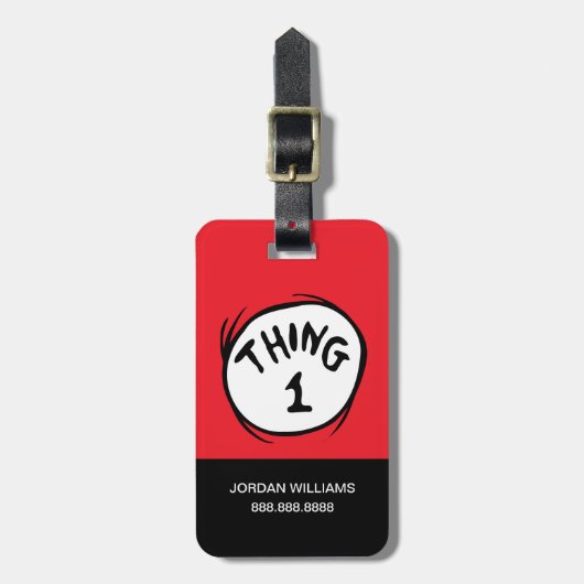 Dr. Seuss | Eins - Eins Gepäckanhänger (Vorderseite vertikal)