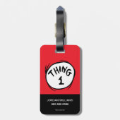 Dr. Seuss | Eins - Eins Gepäckanhänger (Rückseite vertikal)