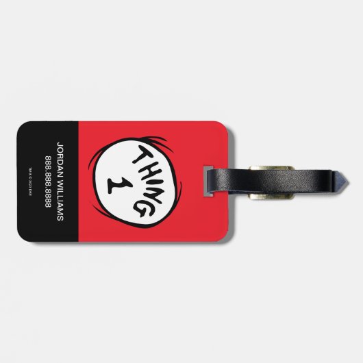 Dr. Seuss | Eins - Eins Gepäckanhänger (Rückseite horizontal)