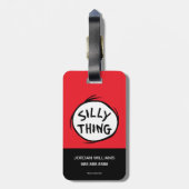 Dr. Seuss | Eins - Zwei - Alberne Dinge Gepäckanhänger (Rückseite vertikal)