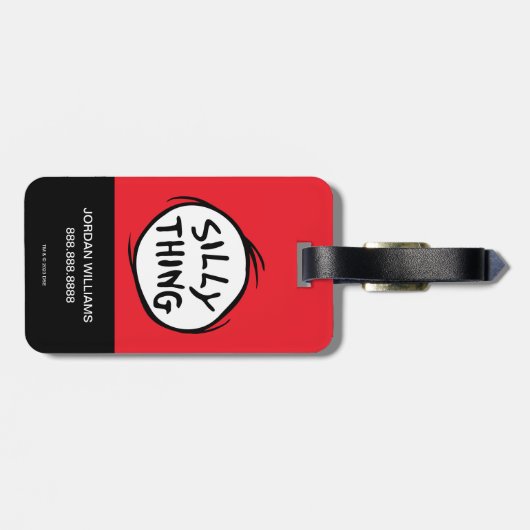 Dr. Seuss | Eins - Zwei - Alberne Dinge Gepäckanhänger (Rückseite horizontal)