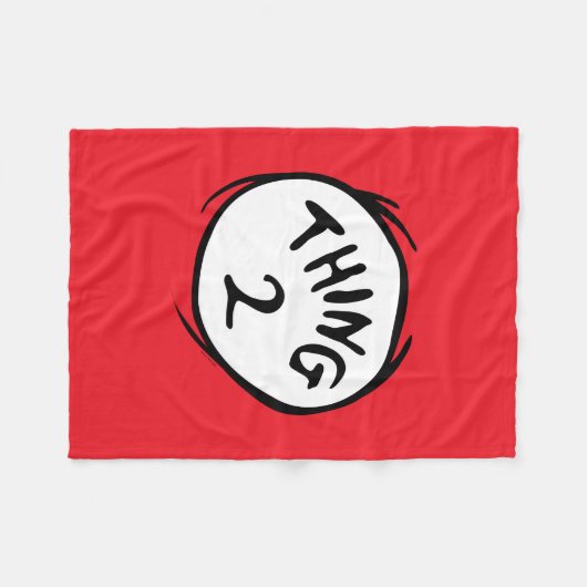 Dr. Seuss | Eins - Zwei Dinge Fleecedecke (Vorderseite (Horizontal))