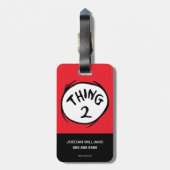Dr. Seuss | Eins - Zwei Dinge Gepäckanhänger (Rückseite vertikal)