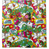 Dr. Seuss | Farbiges Muster Duschvorhang (Vorderseite)