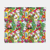 Dr. Seuss | Farbiges Muster Fleecedecke (Vorderseite (Horizontal))