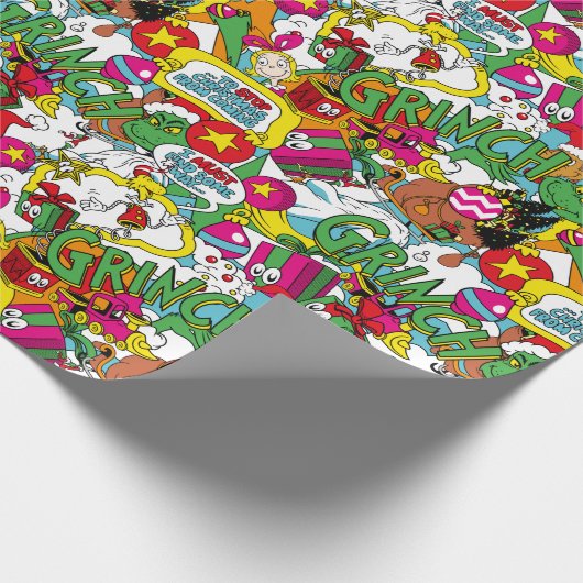 Dr. Seuss | Farbiges Muster Geschenkpapier (Ecke)